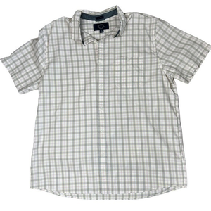 Even Tide Men’s button‎ down short sleeve regular fit size XL 100% cotton